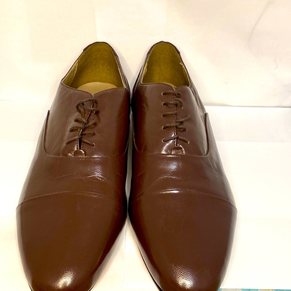 Brown leather Giorgio brutini size 14 dress shoes.